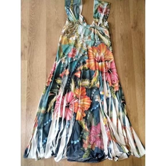 J Mode USA Women's Floral Dress With Rhinestones Size Small - Picture 7 of 7